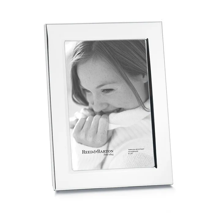 Rings Silver Plated Classic Picture Frame 4x6 Reed Barton