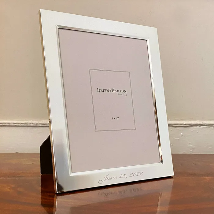 Rings Silver Plated Classic Picture Frame 4x6 Reed Barton
