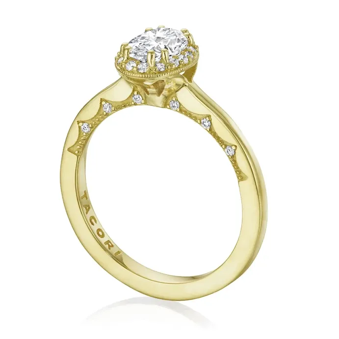 Rings Tacori Tacori 14K Yellow Gold Coastal Crescent Semi Mount Diamond Ring Rings Tacori Tacori 14K Yellow Gold Coastal Crescent Semi Mount Diamond Ring
