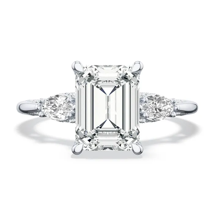 Rings Tacori Tacori 18K White Gold Diamond Semimount Ring