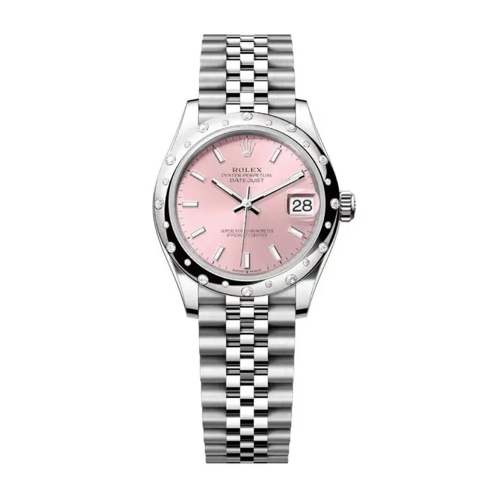Rolex Bracelets Rolex Datejust 31mm Ref 278344rbr0016 Pink Stick Dial Diamond Bezel Stainless Steel Jubilee Bracelet Womens Watch Rolex Bracelets Rolex Datejust 31mm Ref 278344rbr0016 Pink Stick Dial Diamond Bezel Stainless Steel Jubilee Bracelet Womens Watch