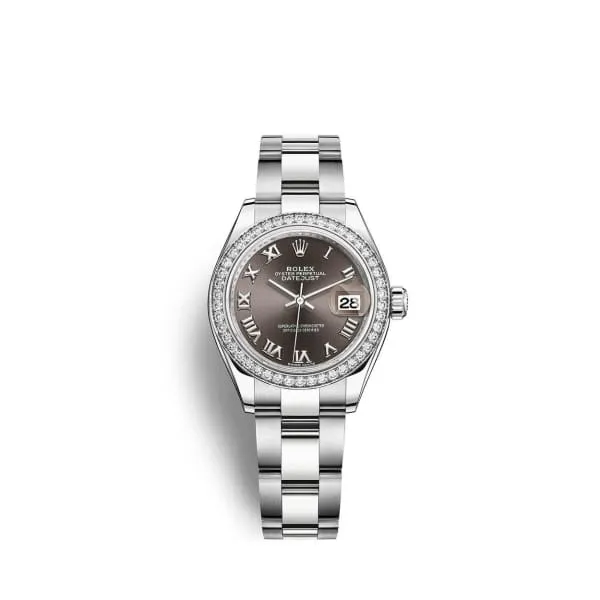 Rolex Bracelets Rolex LadyDatejust 28mm Ref 279384rbr0016 Dark Grey Roman Dial Diamond Bezel Stainless Steel Oyster Bracelet Womens Watch Rolex Bracelets Rolex LadyDatejust 28mm Ref 279384rbr0016 Dark Grey Roman Dial Diamond Bezel Stainless Steel Oyster Bracelet Womens Watch