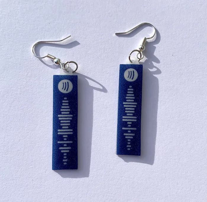 Sam Makes Things Earrings Cute Spotify Code Handmade Earrings
