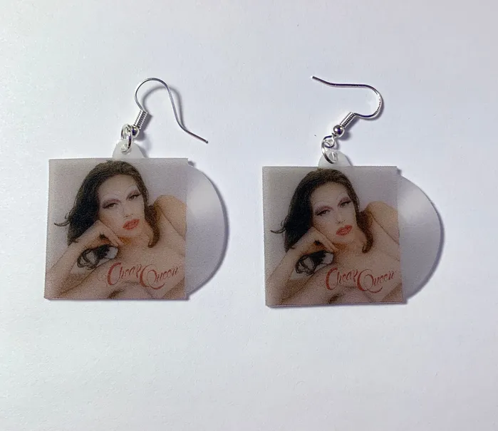 Sam Makes Things Earrings King Princess Cheap Queen Vinyl Album Handmade Earrings
