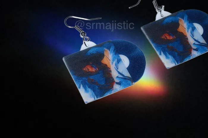 Sam Makes Things Earrings READY TO SHIP Lorde Melodrama Vinyl Album Handmade Earrings