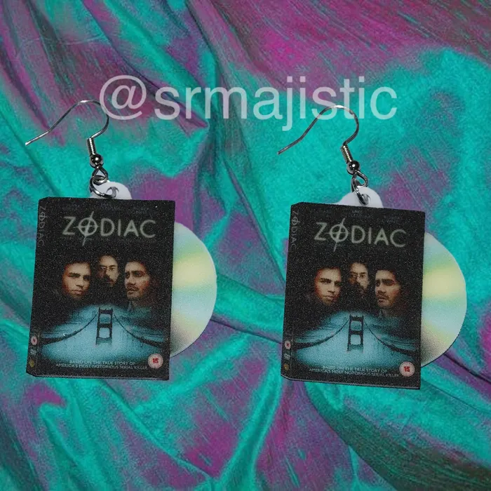 Sam Makes Things Earrings Zodiac 2007 DVD 2D detailed Handmade Earrings