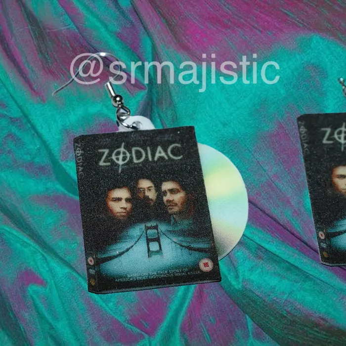 Sam Makes Things Earrings Zodiac 2007 DVD 2D detailed Handmade Earrings