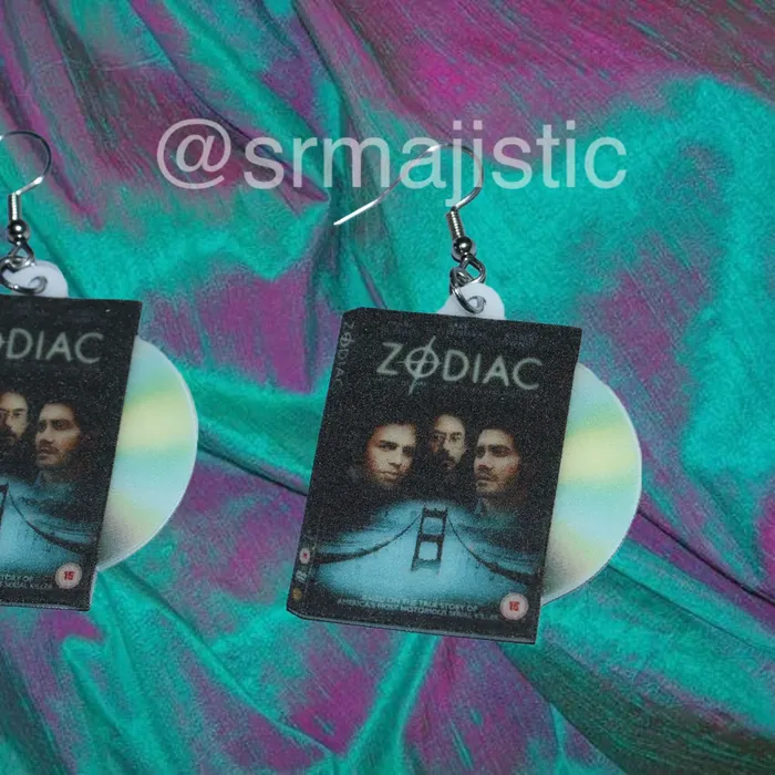Sam Makes Things Earrings Zodiac 2007 DVD 2D detailed Handmade Earrings