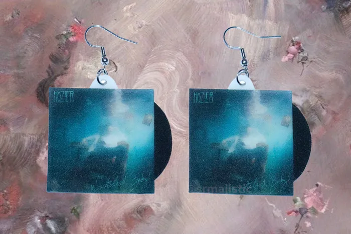 Sam Makes Things READY TO SHIP Hozier Wasteland Baby Vinyl Album Handmade Earrings Earrings Sam Makes Things READY TO SHIP Hozier Wasteland Baby Vinyl Album Handmade Earrings Earrings