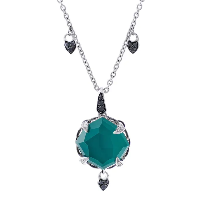 Stephen Webster Necklaces Stephen Webster 18k White Gold Green Crystal Haze Necklace Stephen Webster Necklaces Stephen Webster 18k White Gold Green Crystal Haze Necklace