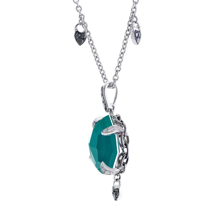 Stephen Webster Necklaces Stephen Webster 18k White Gold Green Crystal Haze Necklace Stephen Webster Necklaces Stephen Webster 18k White Gold Green Crystal Haze Necklace