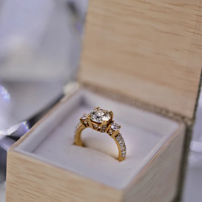 Stunning Round shaped engagement ring with 306 ct tdw NA1713000 Diamond Source NYC Rings