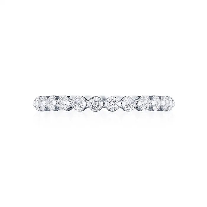 Tacori Sculpted Crescent 18K White Gold Diamond Band Tacori Rings