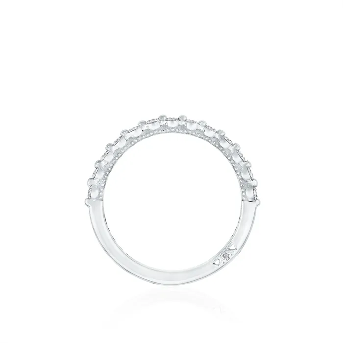 Tacori Sculpted Crescent 18K White Gold Diamond Band Tacori Rings
