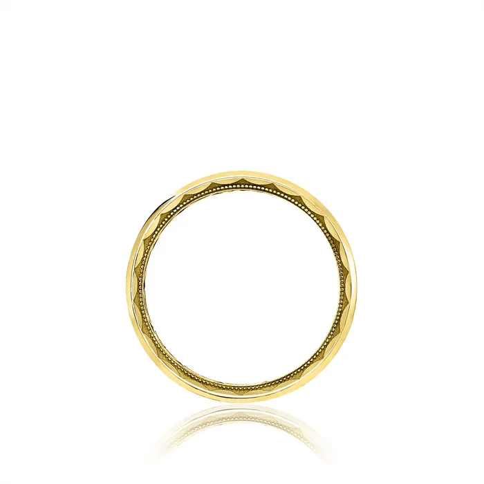 Tacori Sculpted Crescent 18K Yellow Gold Beveled Edge Brushed Mens Wedding Band 6mm Tacori Rings Tacori Sculpted Crescent 18K Yellow Gold Beveled Edge Brushed Mens Wedding Band 6mm Tacori Rings