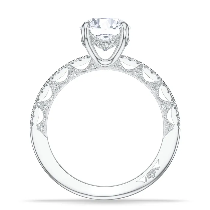 Tacori Tacori 18K White Gold Semi Mount Diamond Ring Rings