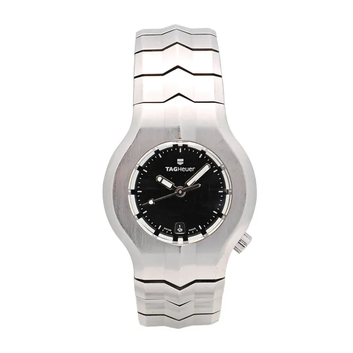 Tag Heuer Ladies Alter Ego Stainless Steel Black Dial 29mm Quartz Preowned Tag Heuer Bracelets Tag Heuer Ladies Alter Ego Stainless Steel Black Dial 29mm Quartz Preowned Tag Heuer Bracelets