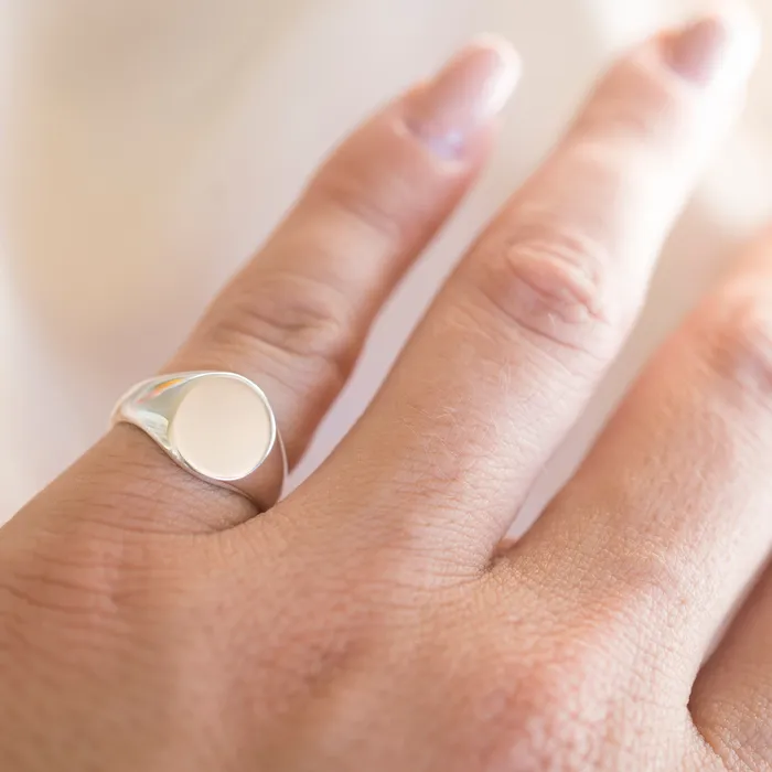 The Rose Gypsy Rings Silver Signet Ring