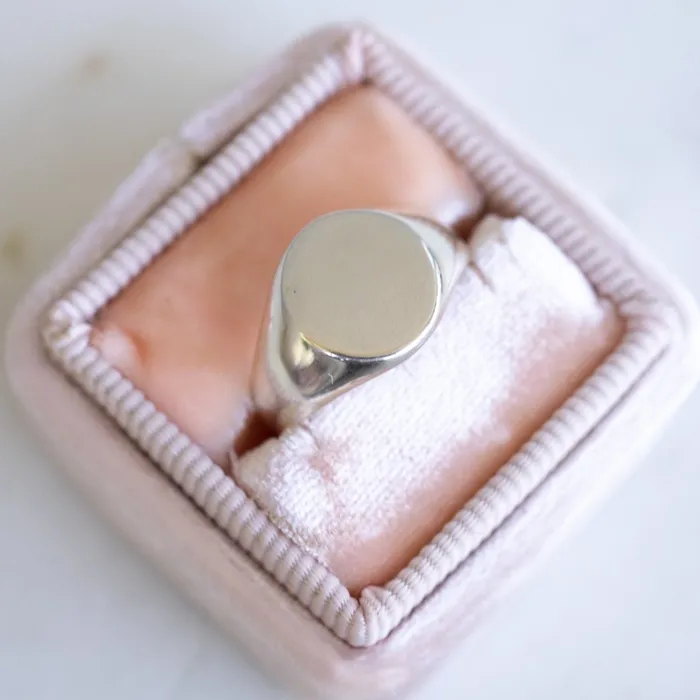 The Rose Gypsy Rings Silver Signet Ring