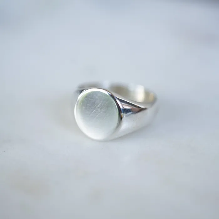 The Rose Gypsy Rings Silver Signet Ring