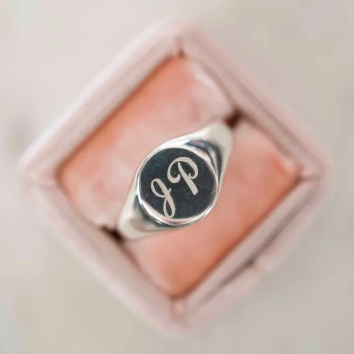 The Rose Gypsy Rings Silver Signet Ring