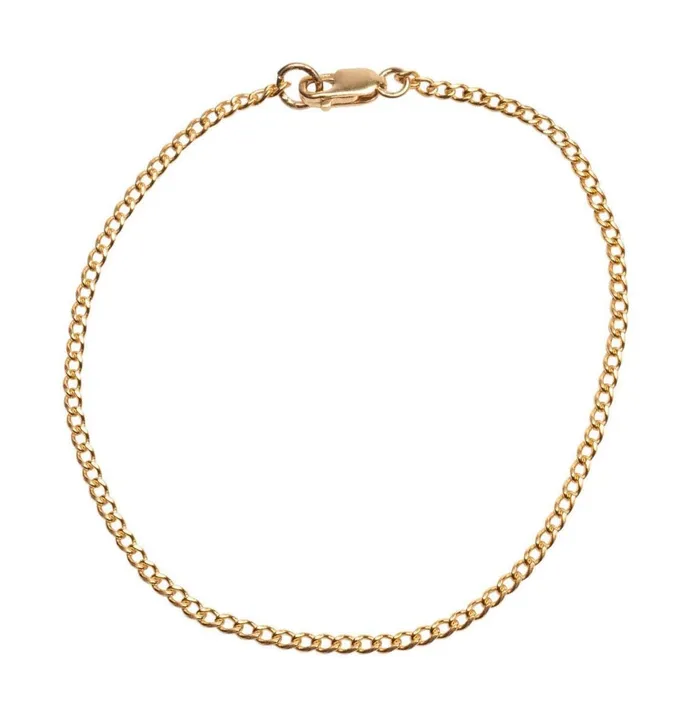 TheRoseGypsy Bracelets Gold Filled Thin Curb Link Bracelet