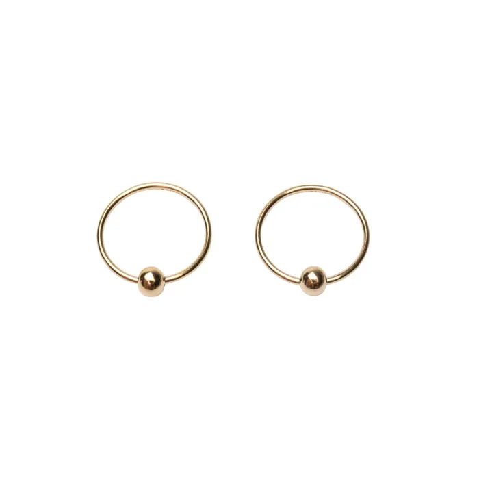 TheRoseGypsy PreStyled Sets Gold Filled Dot Endless Hoops