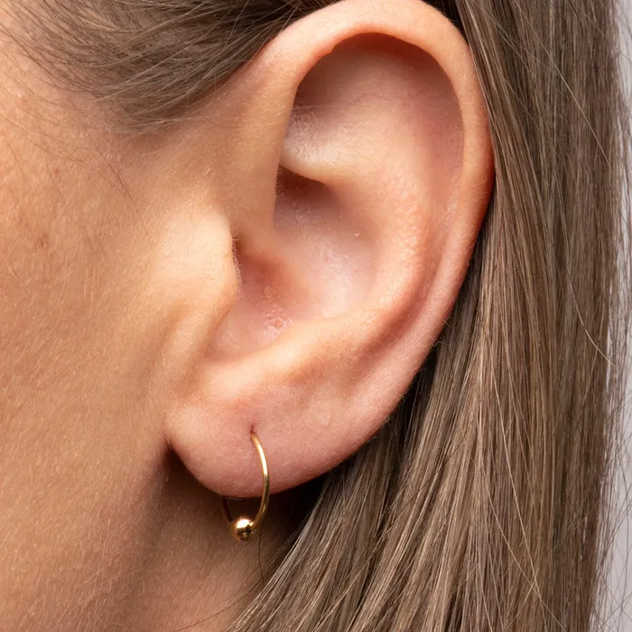 TheRoseGypsy PreStyled Sets Gold Filled Dot Endless Hoops