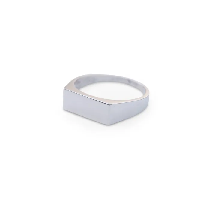 TheRoseGypsy Rings Silver Rectangle Signet
