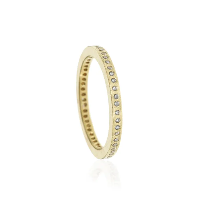 Todd Reed Todd Reed 18K Yellow Gold Diamond Eternity Band Rings