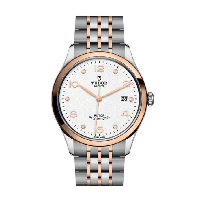 Tudor Bracelets Tudor 1926 39mm Watch Ref M915510011 White Arabic Diamond Index Dial 18K Rose Gold Bezel Two Tone Stainless Steel and 18K Rose Gold Bracelet Tudor Bracelets Tudor 1926 39mm Watch Ref M915510011 White Arabic Diamond Index Dial 18K Rose Gold Bezel Two Tone Stainless Steel and 18K Rose Gold Bracelet