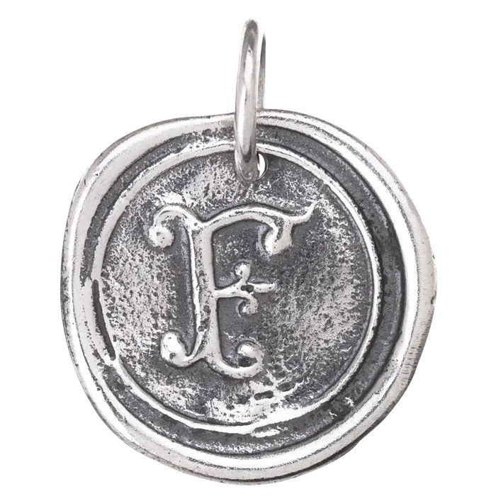 Waxing Poetic Charm Necklaces Waxing Poetic Round Insignia Charm F