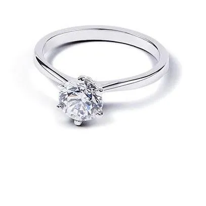 125 Ct Round Cut Solitaire Real Natural Earth Mined Diamond Wedding Ring White Gold 14K GB Rings 125 Ct Round Cut Solitaire Real Natural Earth Mined Diamond Wedding Ring White Gold 14K GB Rings