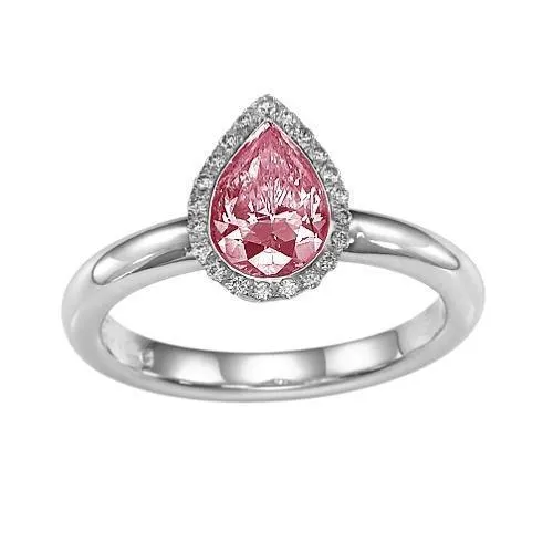 126 Ct Pink Sapphire Pear Round Natural Earth Mined Diamond Engagement Ring GB Rings 126 Ct Pink Sapphire Pear Round Natural Earth Mined Diamond Engagement Ring GB Rings