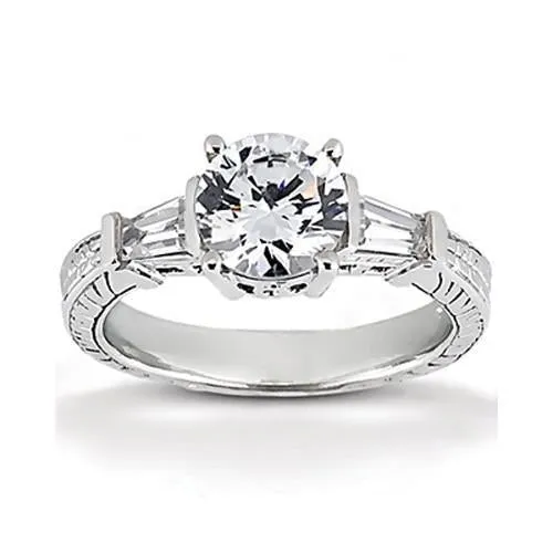 201 Ct White Gold Natural Earth Mined Diamond Anniversary Three Stone Ring New GB Rings 201 Ct White Gold Natural Earth Mined Diamond Anniversary Three Stone Ring New GB Rings