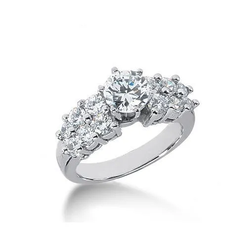 250 Carats Natural Earth Mined Diamond Anniversary Ring Set White Gold 14K GB Rings 250 Carats Natural Earth Mined Diamond Anniversary Ring Set White Gold 14K GB Rings
