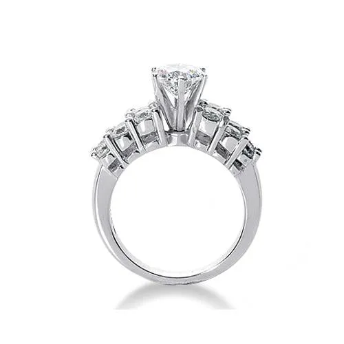 250 Carats Natural Earth Mined Diamond Anniversary Ring Set White Gold 14K GB Rings
