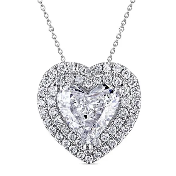 254 Carats Natural Earth Mined Diamonds Heart Shape Pendant Necklace White Gold 14K GB Necklaces 254 Carats Natural Earth Mined Diamonds Heart Shape Pendant Necklace White Gold 14K GB Necklaces