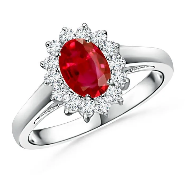 35 Carats Red Oval Ruby With Natural Earth Mined Diamond Wedding Ring White Gold 14K GB Rings 35 Carats Red Oval Ruby With Natural Earth Mined Diamond Wedding Ring White Gold 14K GB Rings