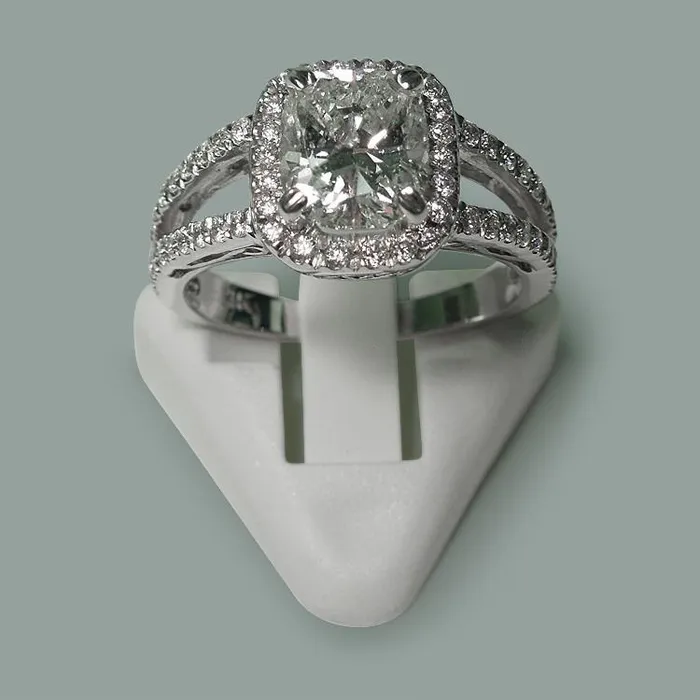 350 Carats Cushion Natural Earth Mined Diamond Solitaire Ring Split Shank Jewelry New GB Rings 350 Carats Cushion Natural Earth Mined Diamond Solitaire Ring Split Shank Jewelry New GB Rings
