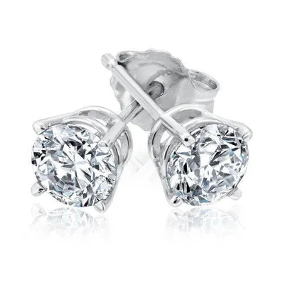 450 Carats Natural Earth Mined Diamonds Lady Studs Earrings Gold 14K GB Earrings