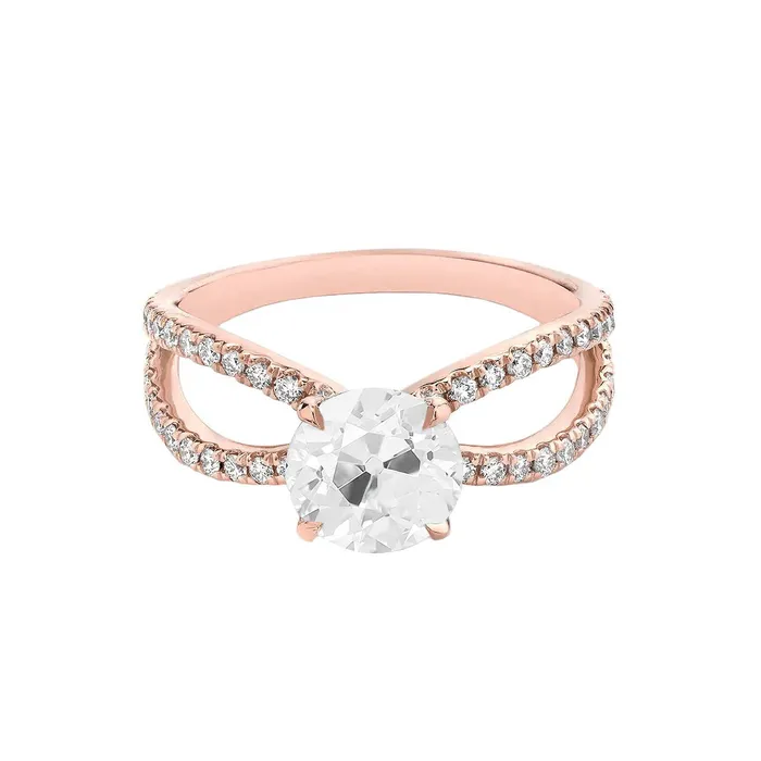 4 Carats Old Cut Round Natural Earth Mined Diamond Ring Rose Gold Jewelry HarryChadEntcom Rings 4 Carats Old Cut Round Natural Earth Mined Diamond Ring Rose Gold Jewelry HarryChadEntcom Rings