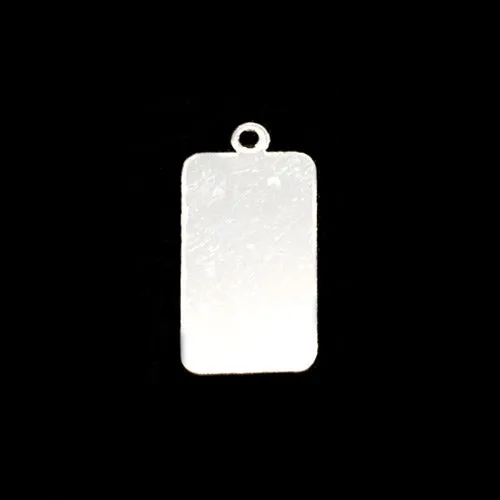 AP Rings Sterling Silver Rectangle with Top Loop 18mm 71 x 105mm 41 24 Gauge