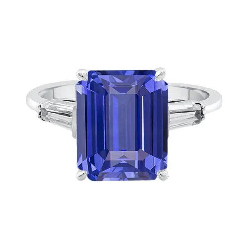 Baguette Natural Earth Mined Diamond 3 Stone Ring Emerald Cut Ceylon Sapphire 275 Carats HarryChadEntcom Rings Baguette Natural Earth Mined Diamond 3 Stone Ring Emerald Cut Ceylon Sapphire 275 Carats HarryChadEntcom Rings