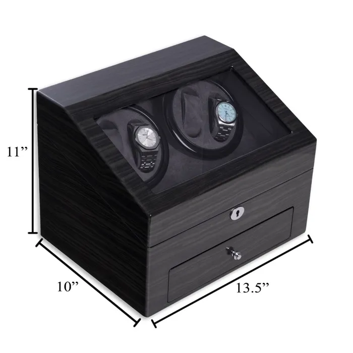 Bey Berk Daytona Polished Ash Wood Four Watch Winder And Six Watch Storage Bey Berk Watches Bey Berk Daytona Polished Ash Wood Four Watch Winder And Six Watch Storage Bey Berk Watches