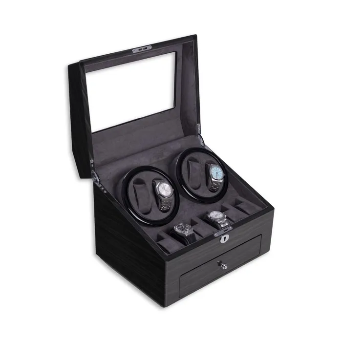 Bey Berk Daytona Polished Ash Wood Four Watch Winder And Six Watch Storage Bey Berk Watches Bey Berk Daytona Polished Ash Wood Four Watch Winder And Six Watch Storage Bey Berk Watches
