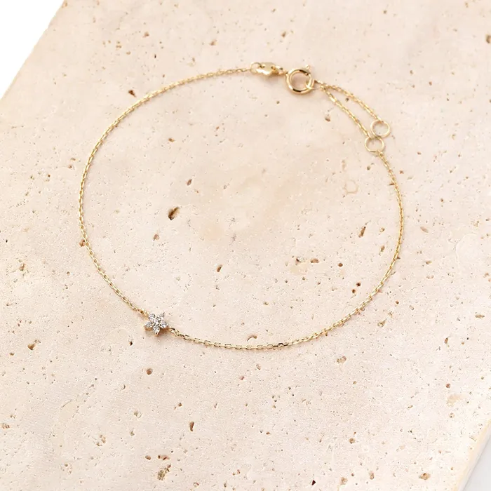 Bloom Bracelet 9K Gold Hey Happiness Bracelets Bloom Bracelet 9K Gold Hey Happiness Bracelets