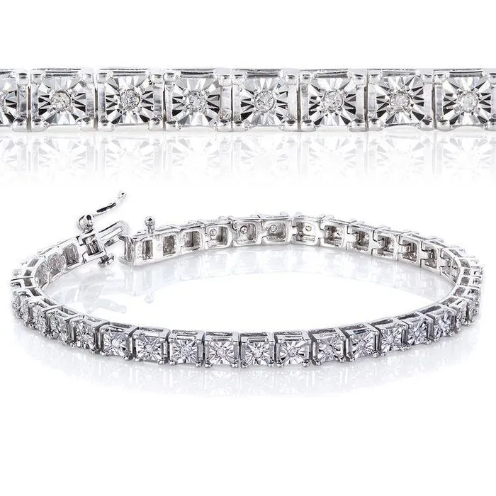 Bracelets GB 2 Carats Round Real Natural Earth Mined Diamonds Ladies Tennis Bracelet Bracelets GB 2 Carats Round Real Natural Earth Mined Diamonds Ladies Tennis Bracelet
