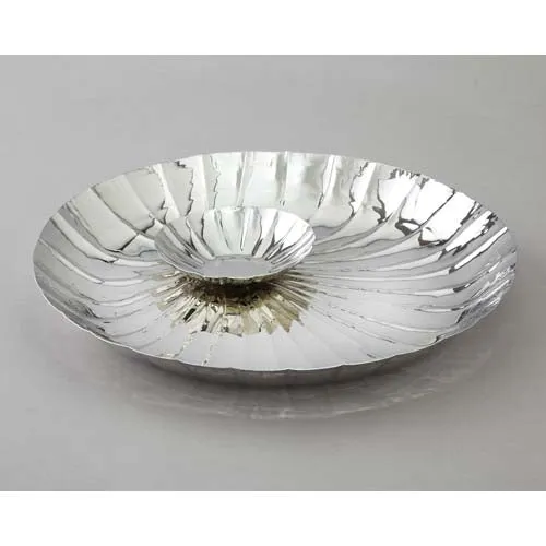 Bracelets Leeber Leeber Round Serve and Dip Tray Stainless Steel