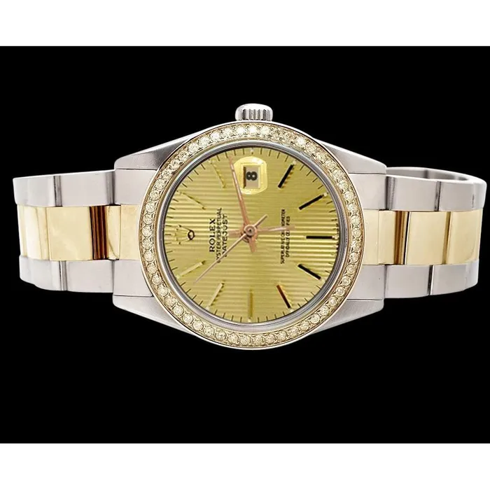 Champagne Stick Dial Rolex Watch Ss Gold Datejust Rolex Oyster QUICK SET GB Watches Champagne Stick Dial Rolex Watch Ss Gold Datejust Rolex Oyster QUICK SET GB Watches